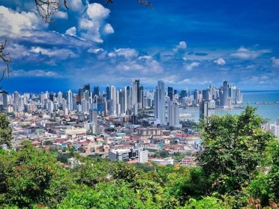 Panama City downtown skyline day tour to Panama Canal Miraflores Casco Viejo financial district