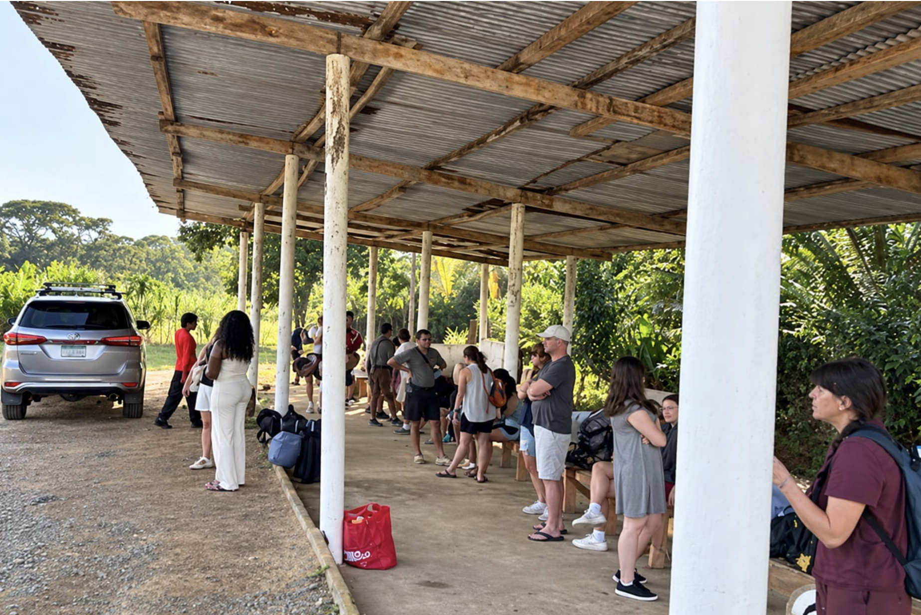Port of Cartí Waiting Area for San Blas Boat Transfers Guests waiting at the Port of Cartí before their boat transfer to Isla Yansailadup in San Blas