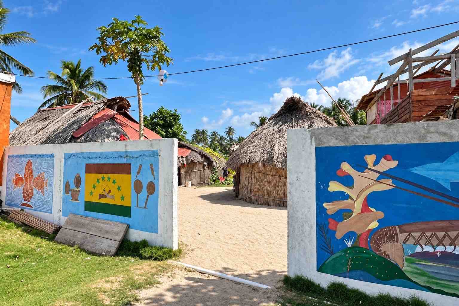 Property entrance at Isla Narasgandup San Blas