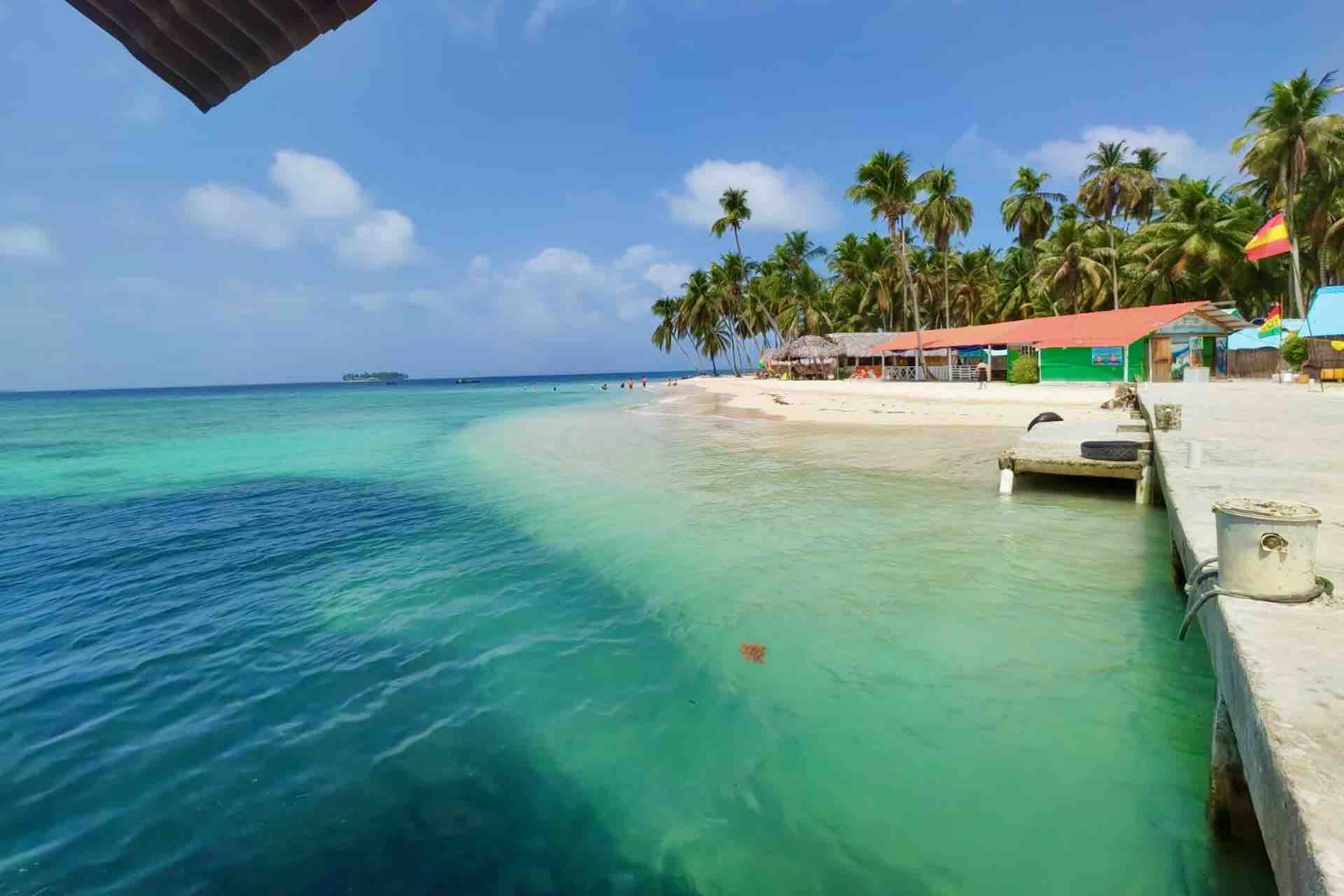 San Blas Beach Day Tour Experience san blas tours island beach arrival dock