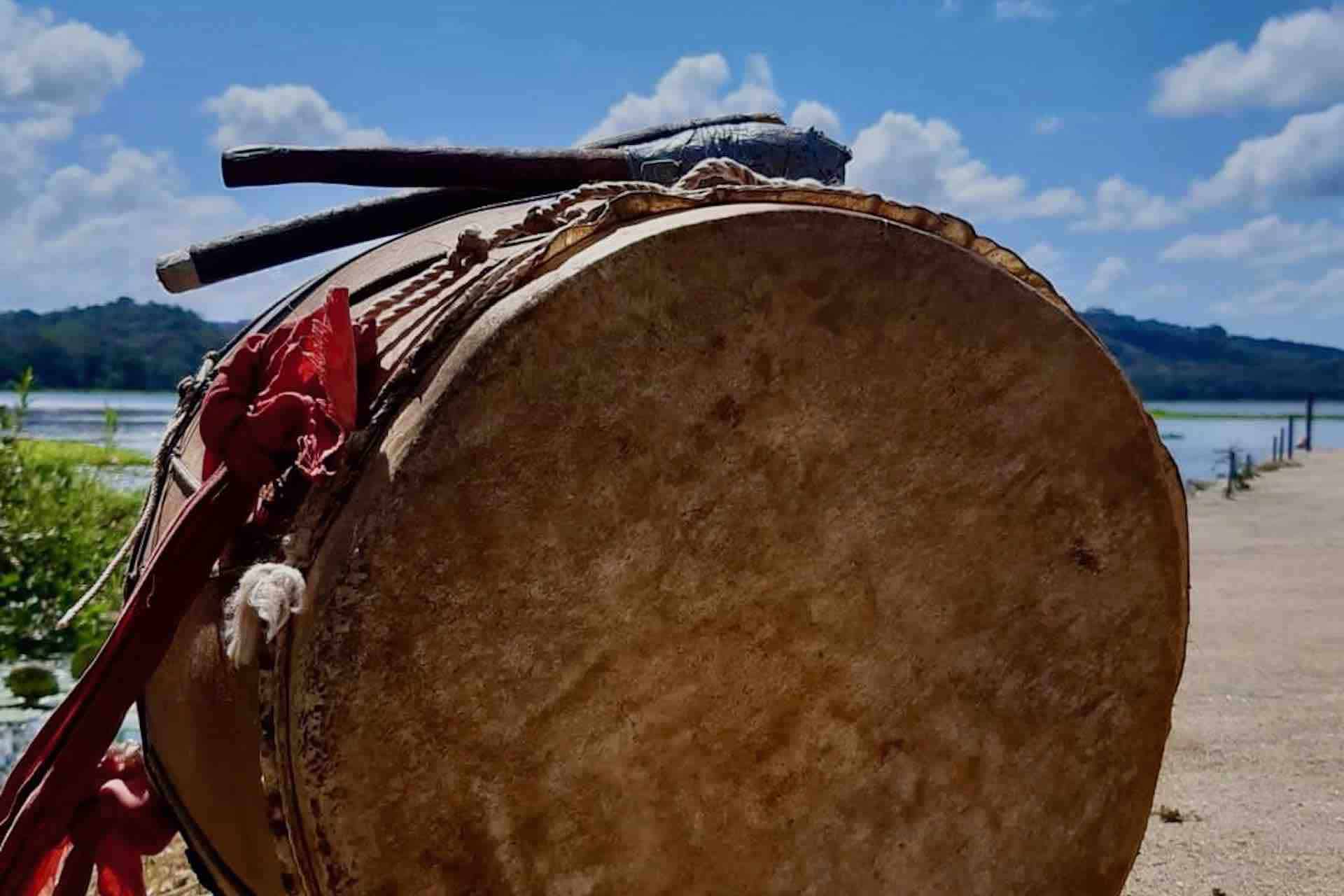 Embera Indian Village tour drum