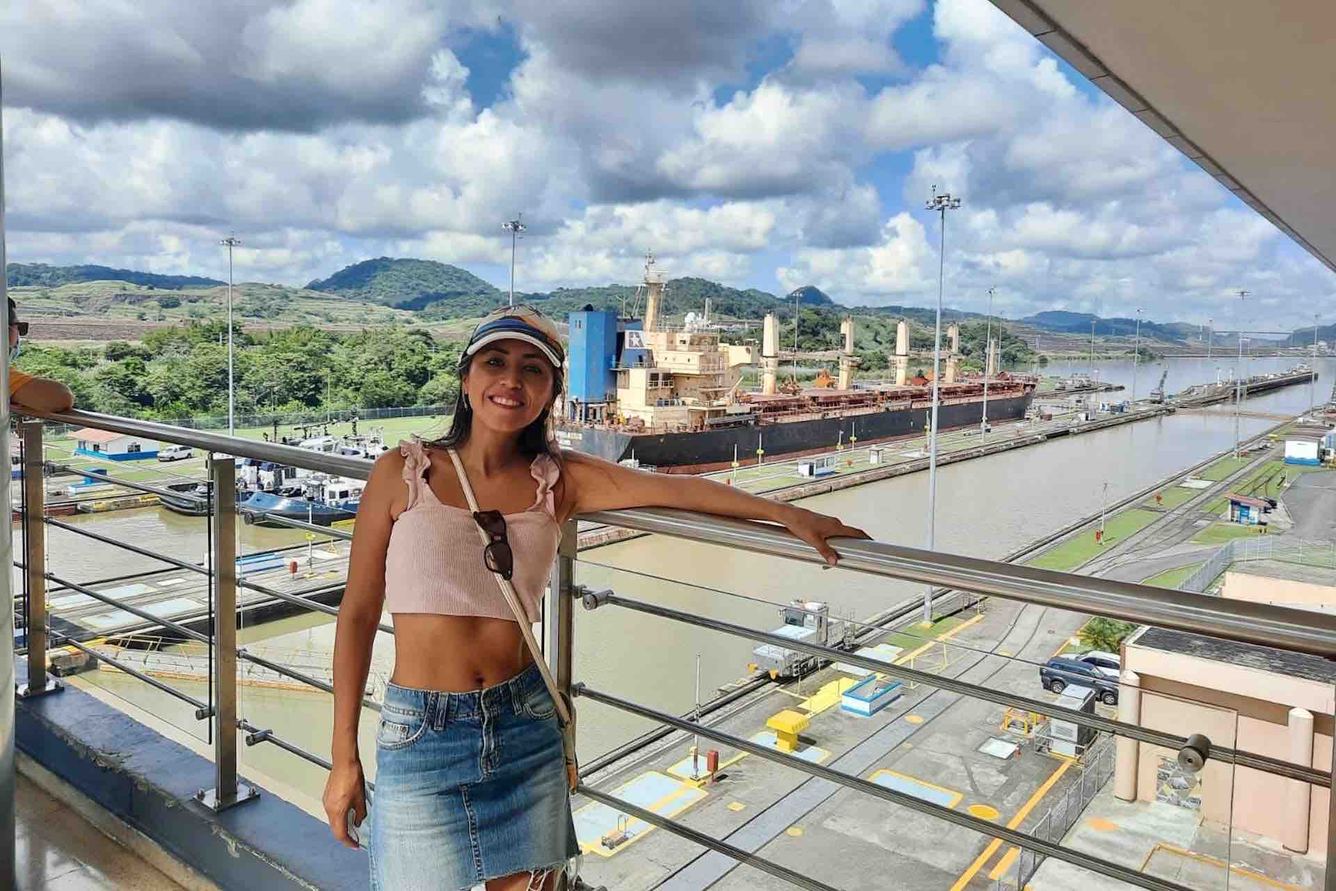 Panama City Panama Canal tour miraflores locks portrait