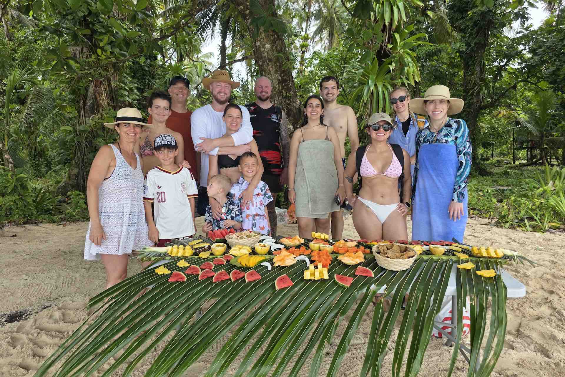 Bocas del Toro Zapatilla Island Snorkeling Tour fruit table