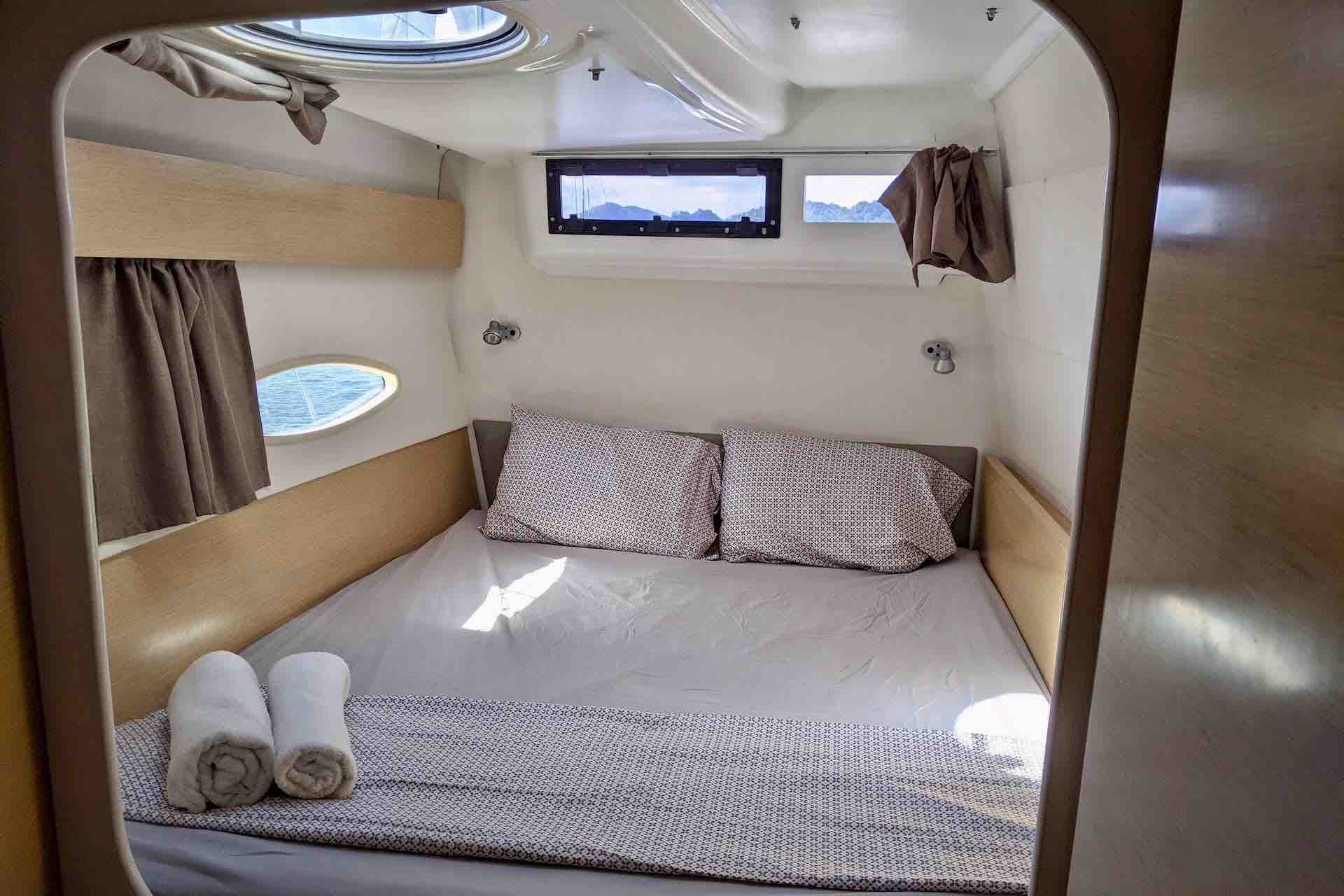 Atila catamaran bedroom