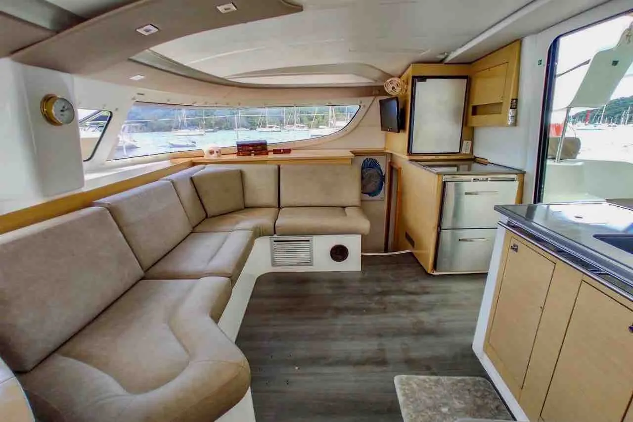 Atila catamaran salon