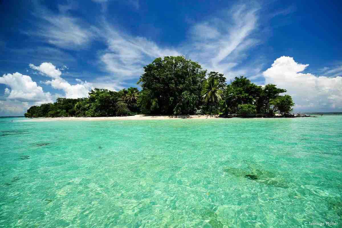 Bocas del Toro Islands, Panama Tropical island with turquoise Caribbean water in Bocas del Toro, Panama