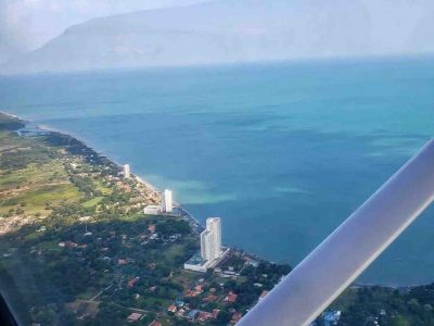 Panama City airplane tour view from plane
