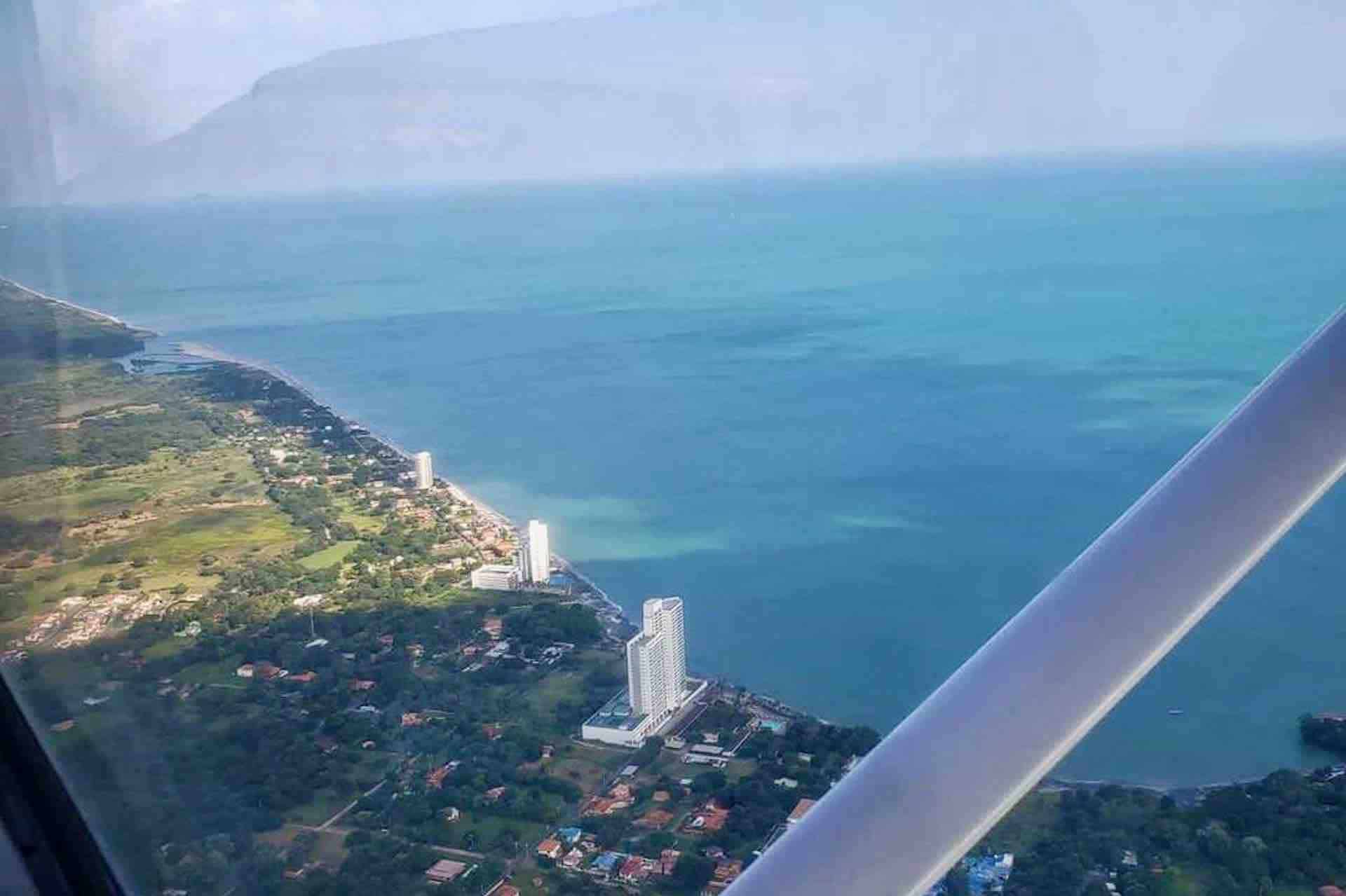 Panama City airplane tour view from plane