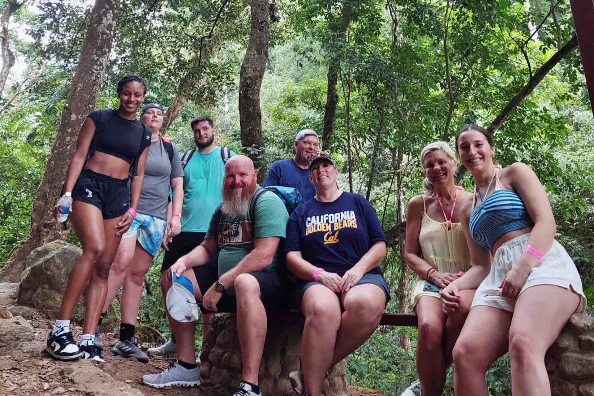 Anton Valley Panama hikers taking a rest