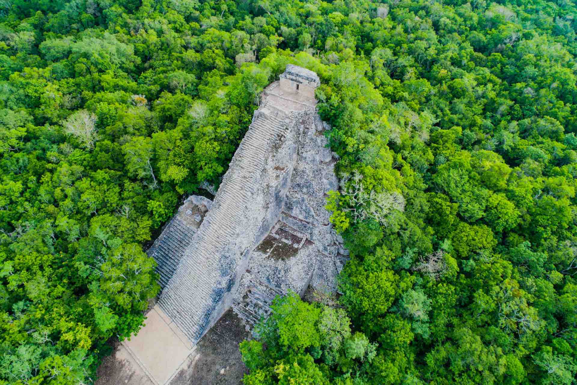 Mayan pyramid Cobá in Tulum