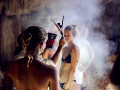 Participantes de Temazcal y Cenote