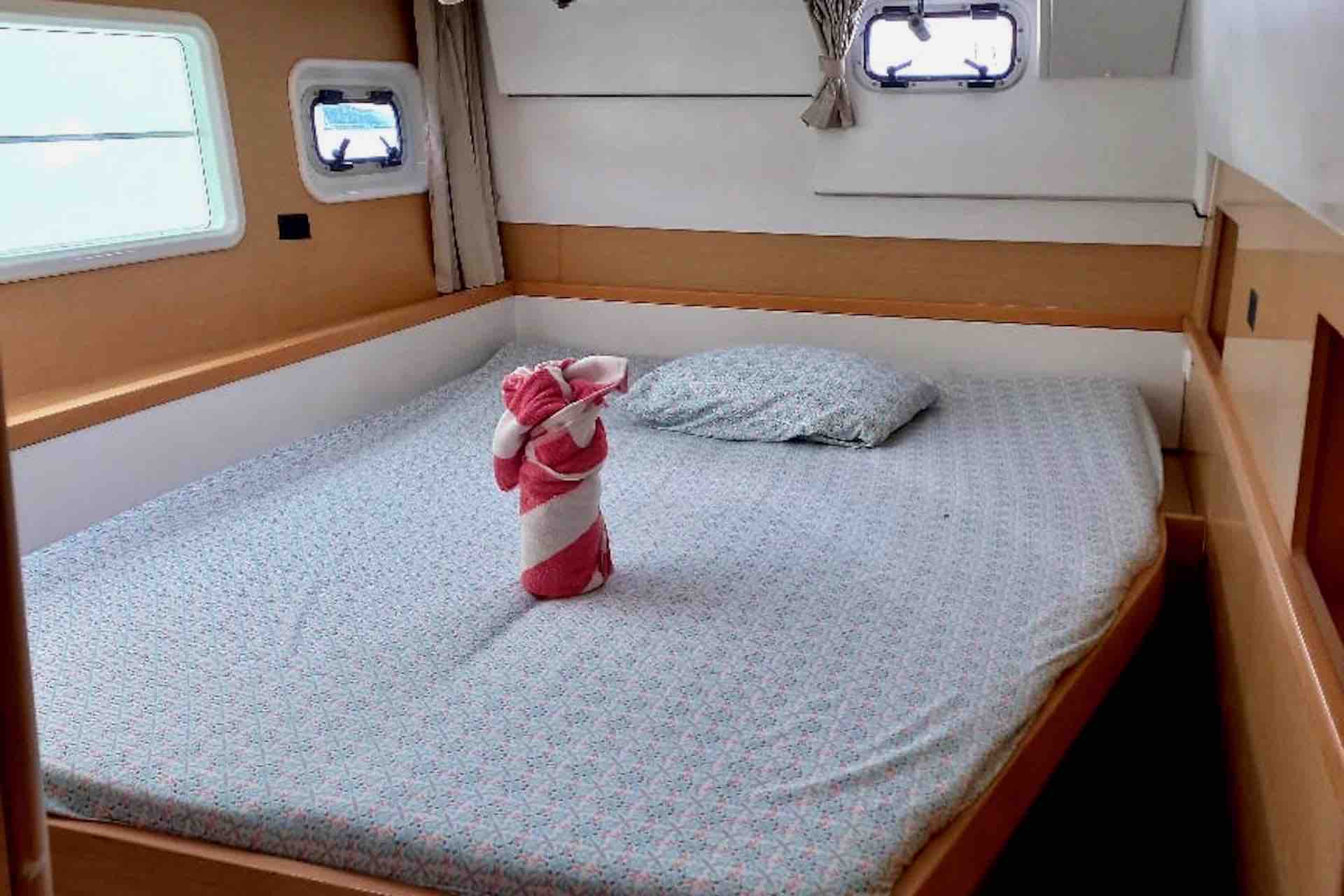 One Way catamaran Bedroom