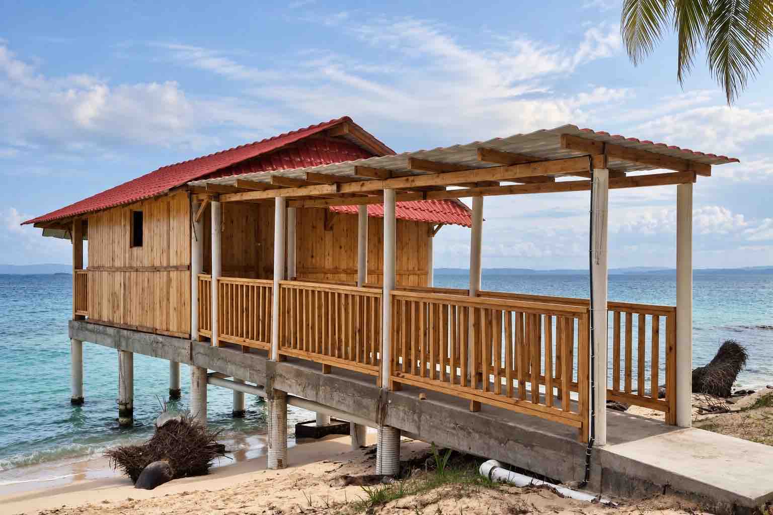 san blas overwater bungalow isla perro