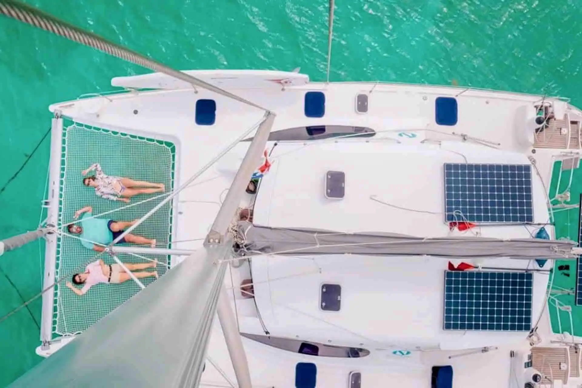 Kaya catamaran From aloft