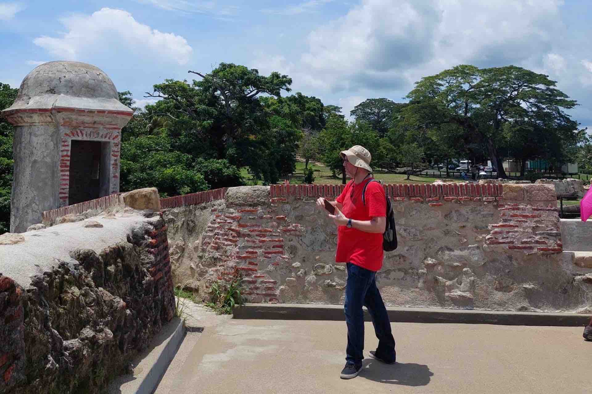 Fort San Lorenzo panama day tour guests exploring