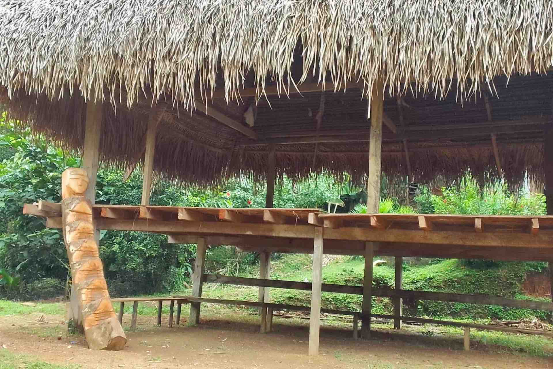 Panama Embera tribe hut cabin