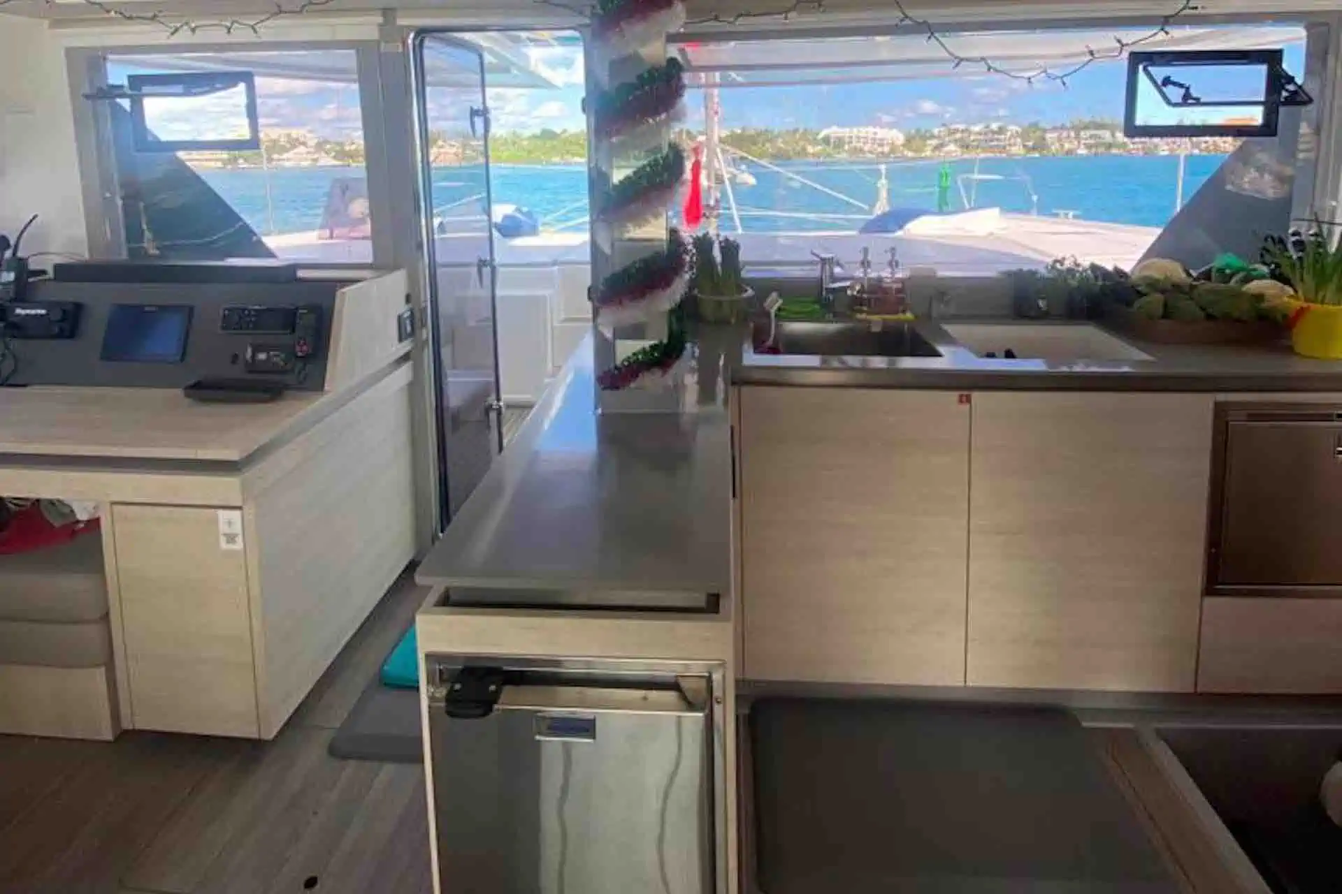 San Blas Charter catamaran kitchen