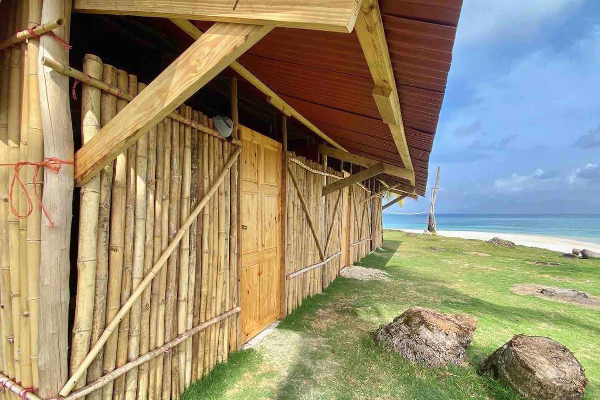 Isla Pelicano San Blas cabin with beach view