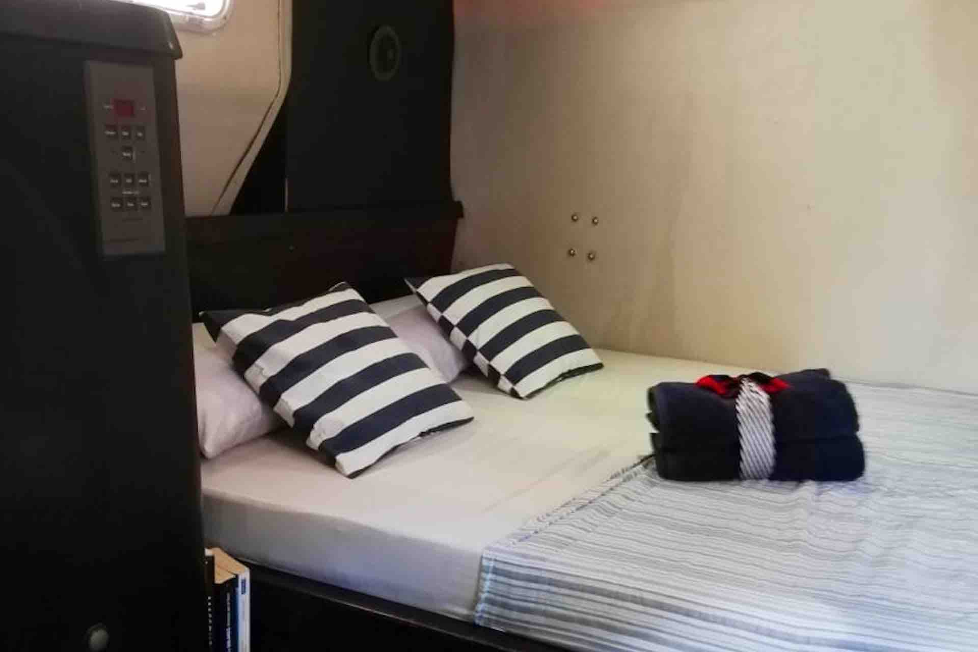 San Blas Sailing Charter 360 catamaran bedroom
