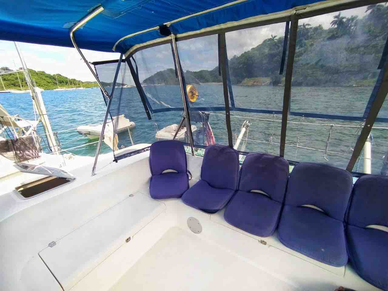 San Blas Windswept Catamaran Cockpit