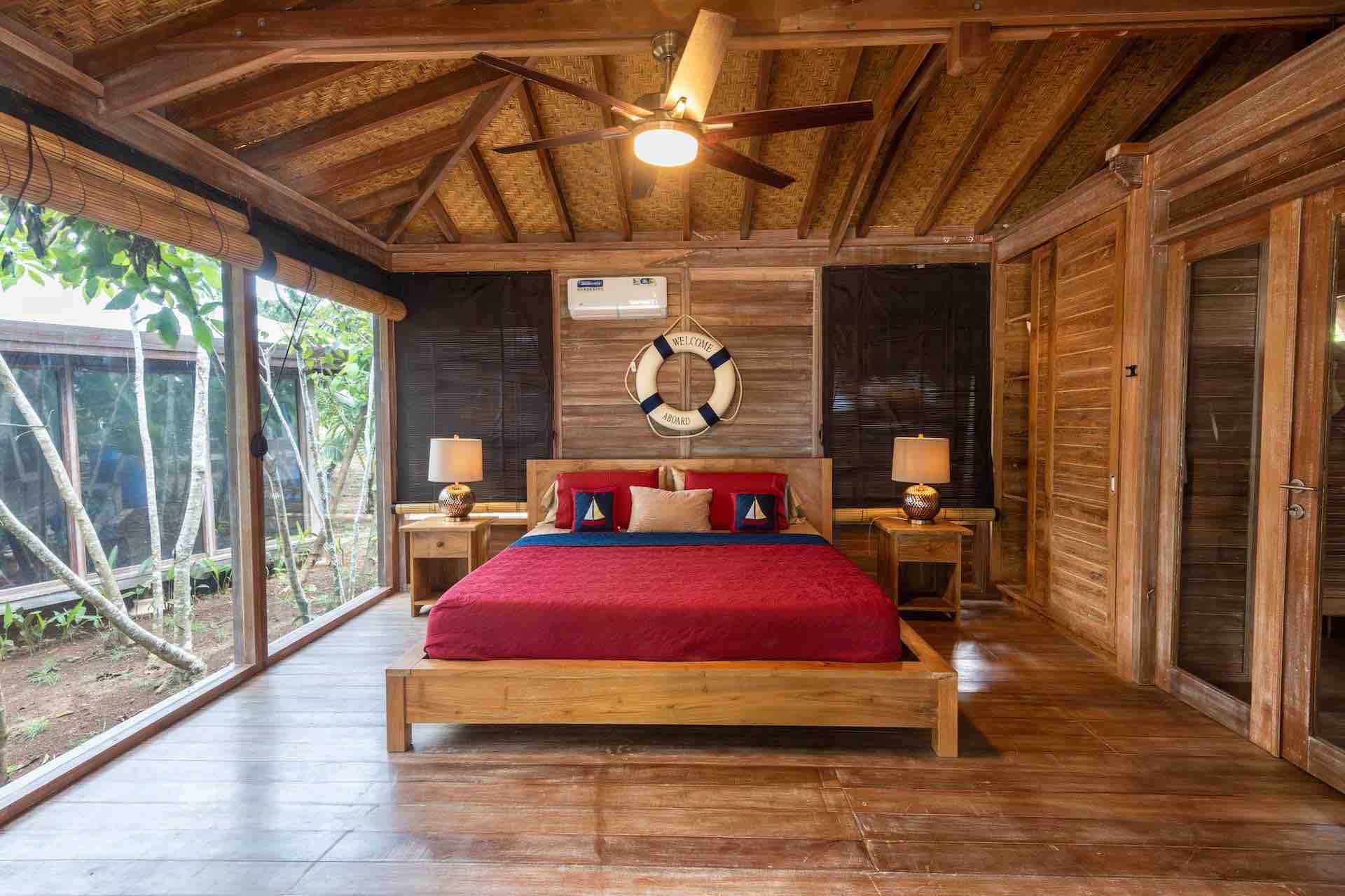 Sonny Island Resort Panama cabin bedroom
