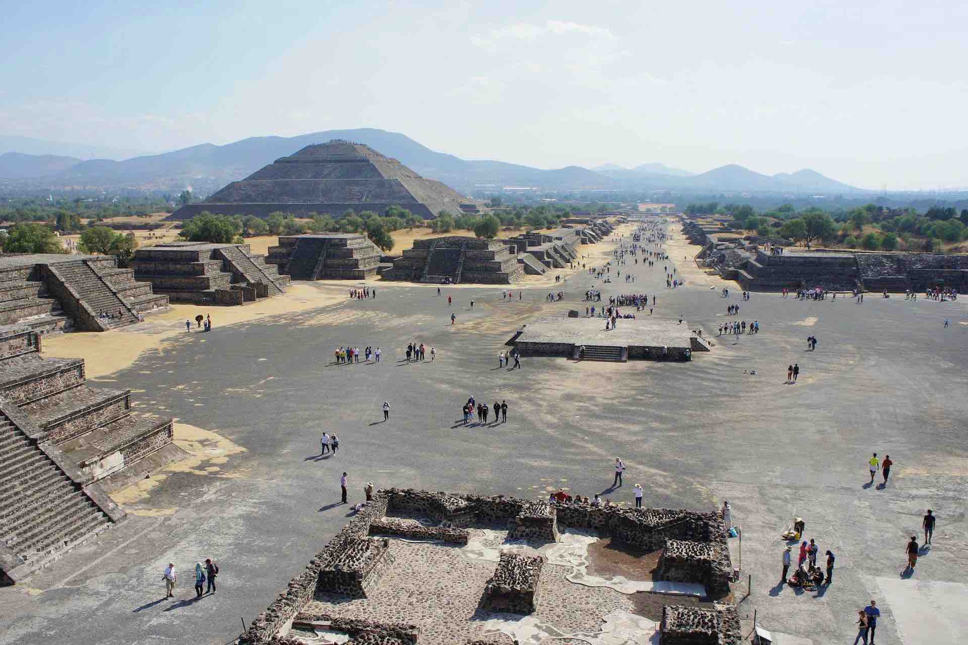 Sitio arqueológico de las pirámides de Teotihuacán