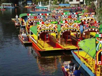 Xochimilco Mexico boats Frida Kahlo tour