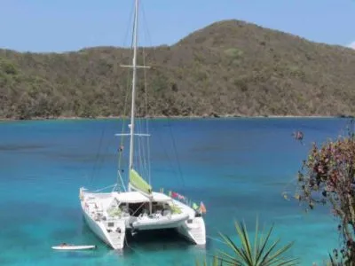 navegar islas san blas velero charter catamarán vista barco