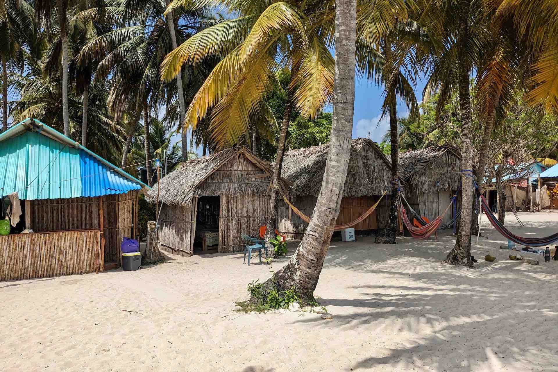 Isla Miro San Blas private cabins with hammocks