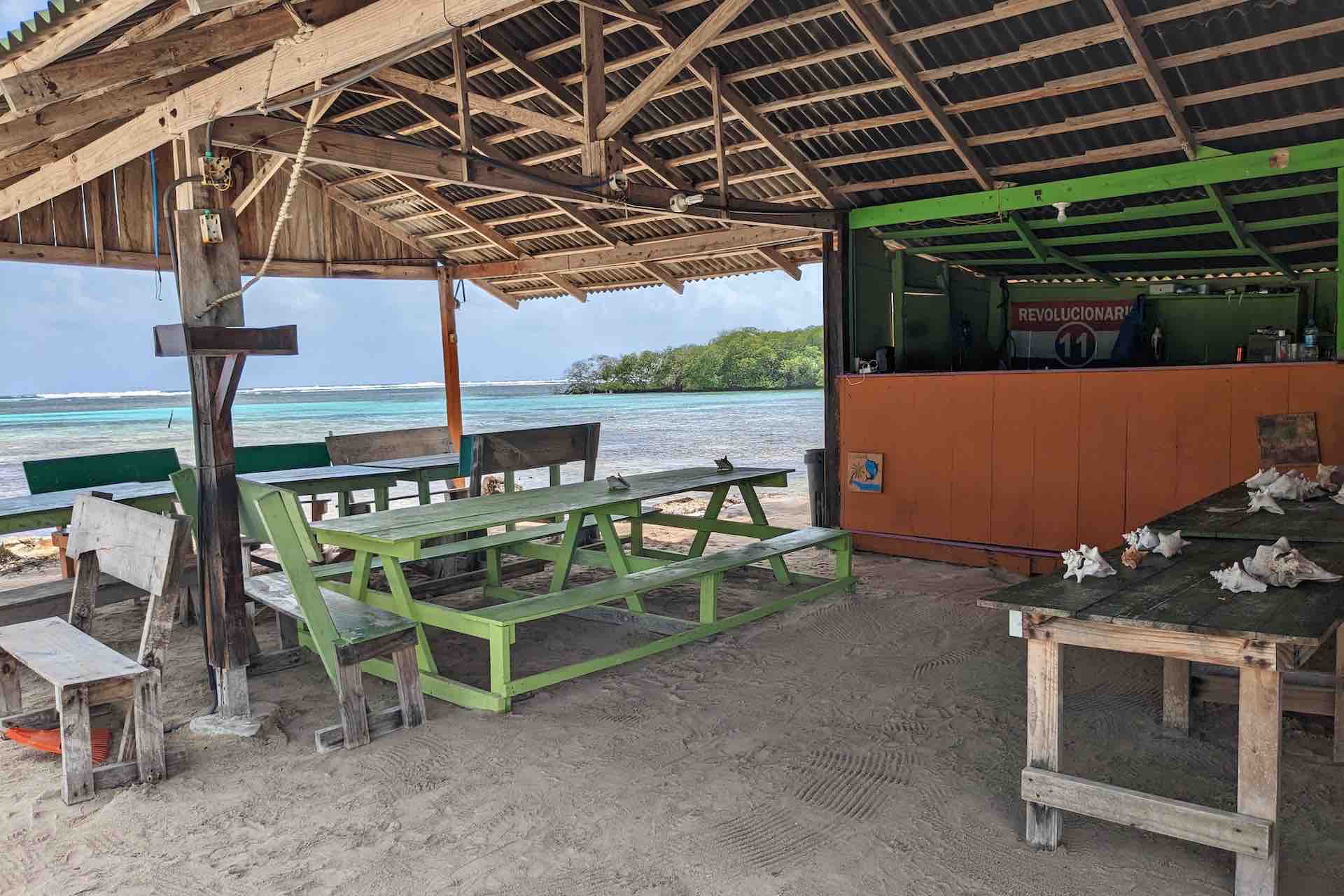 Isla Miryadup San Blas island private cabins beach restaurant