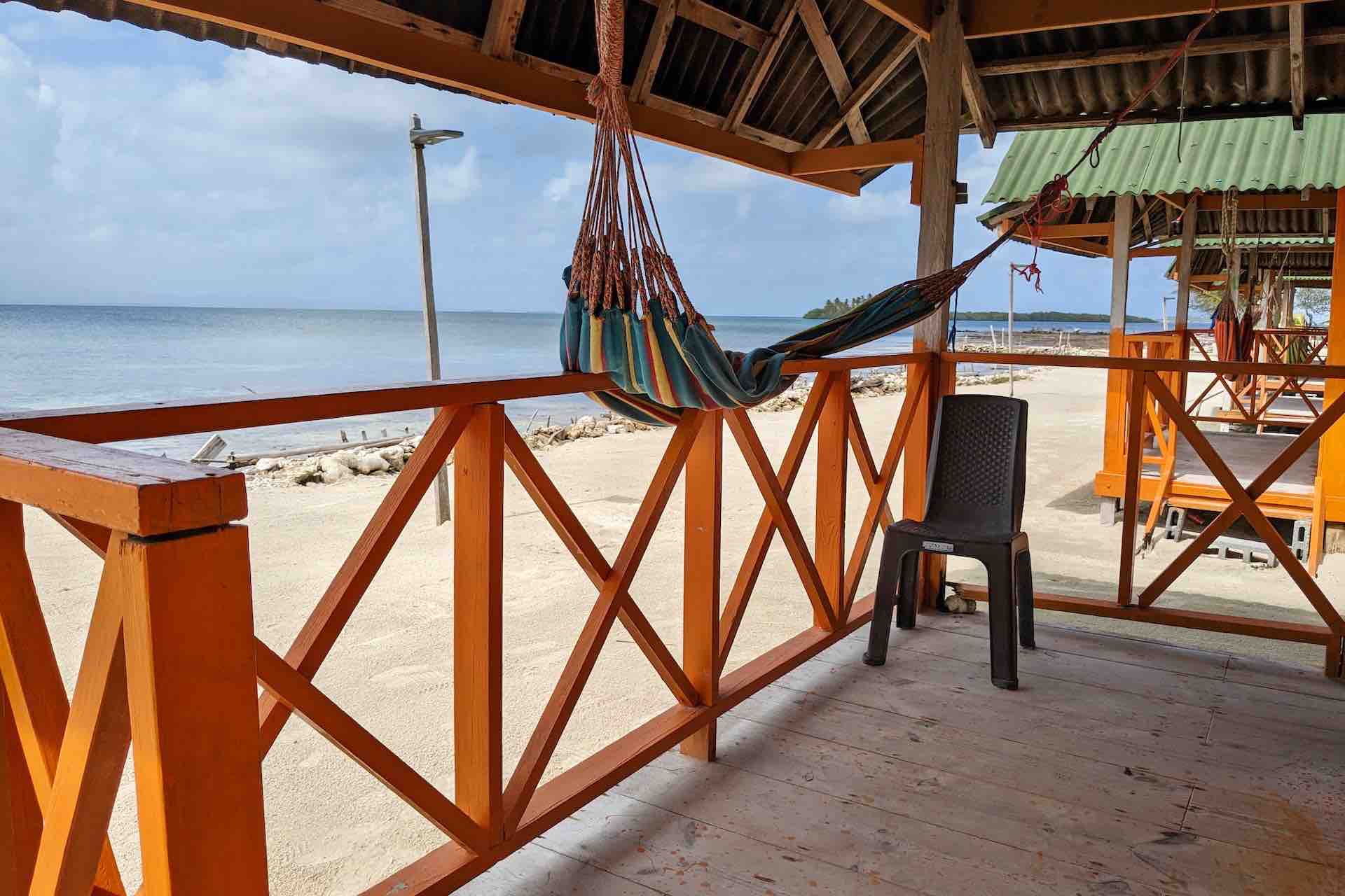 Isla Miryadup San Blas vacation island private cabins oceanview from patio