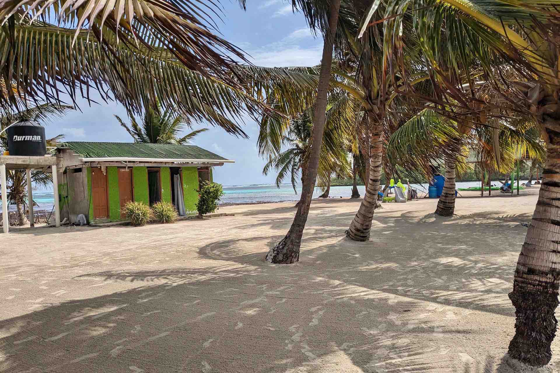 Isla Miryadup San Blas island private cabins shared bathrooms