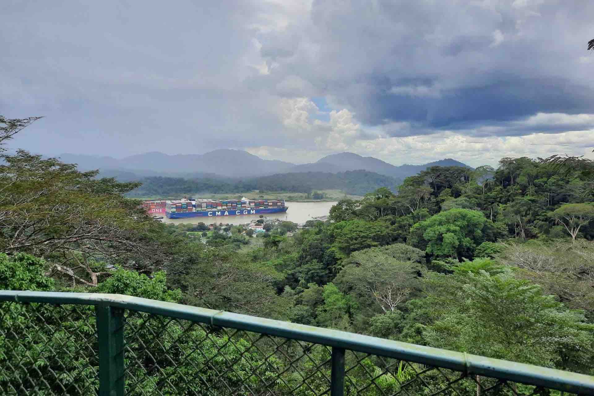 Aerial Tram Gamboa Resort Panama observation tower panama canal view of cargo ships