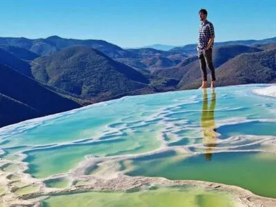 Hierve El Agua Teotitlán Yagul Árbol del Tule recorrido paisaje 1