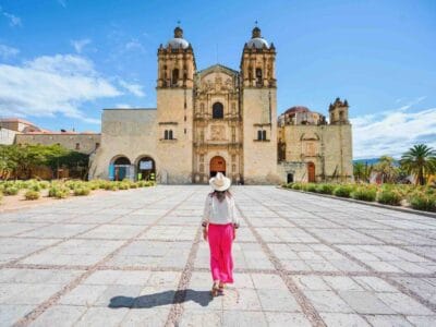 Oaxaca City Walking Tour guest and church 1