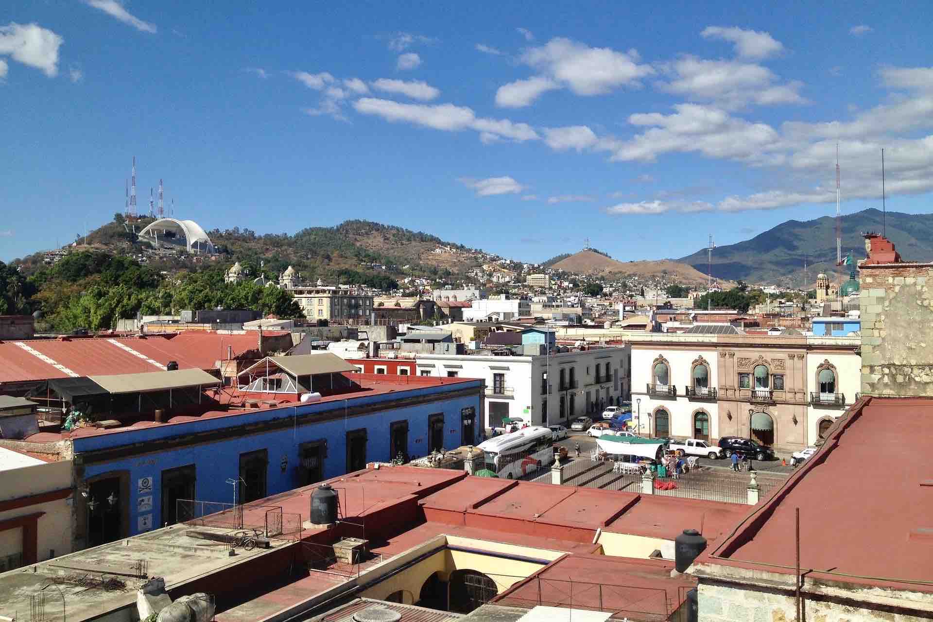Oaxaca City Walking Tour view of houses