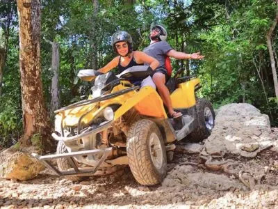 Cuatrimoto Tour Cuevas Secretas de Playa del Carmen Cuatrimoto biplaza