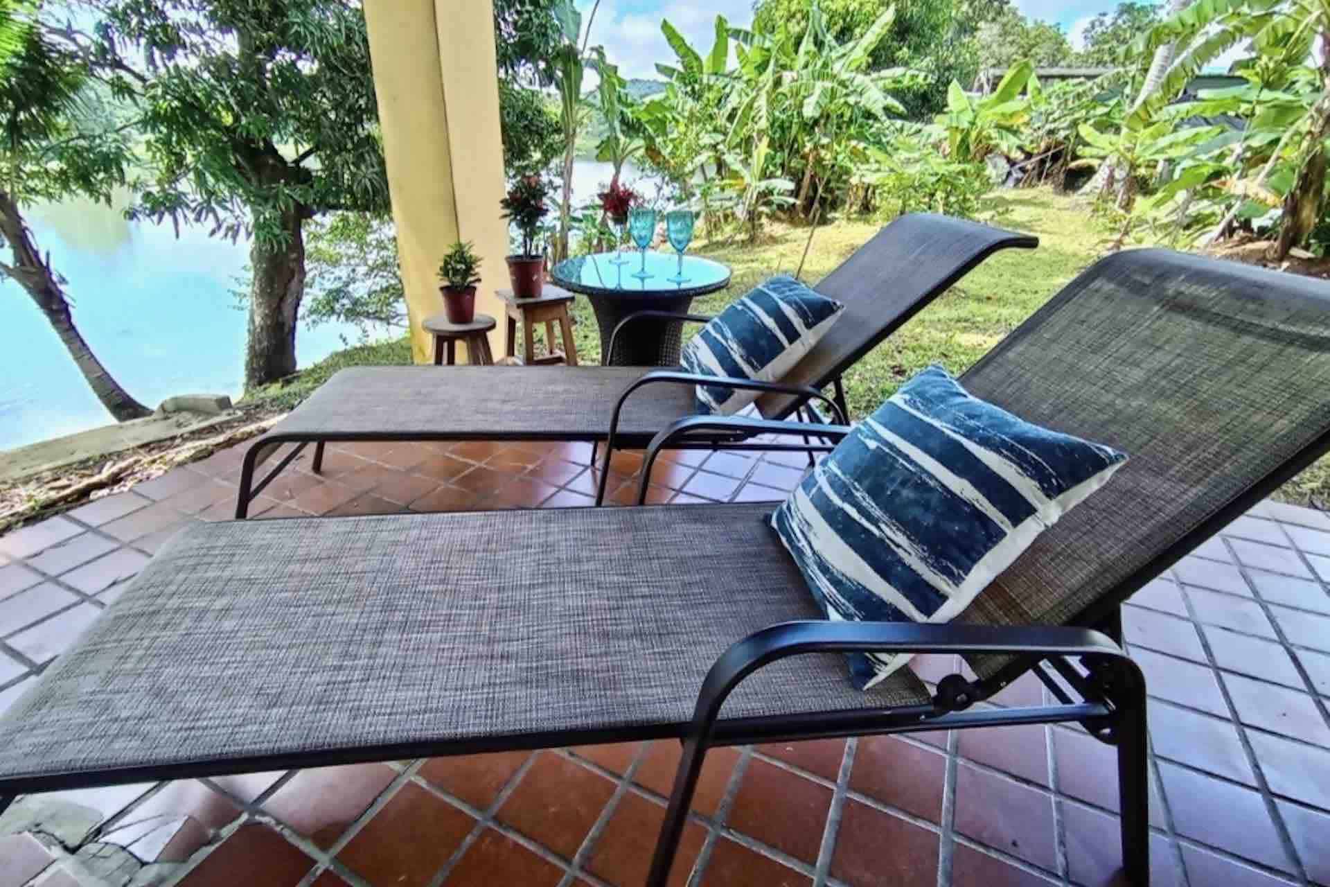 Chagres National Park lodge guesthouse lounge chairs
