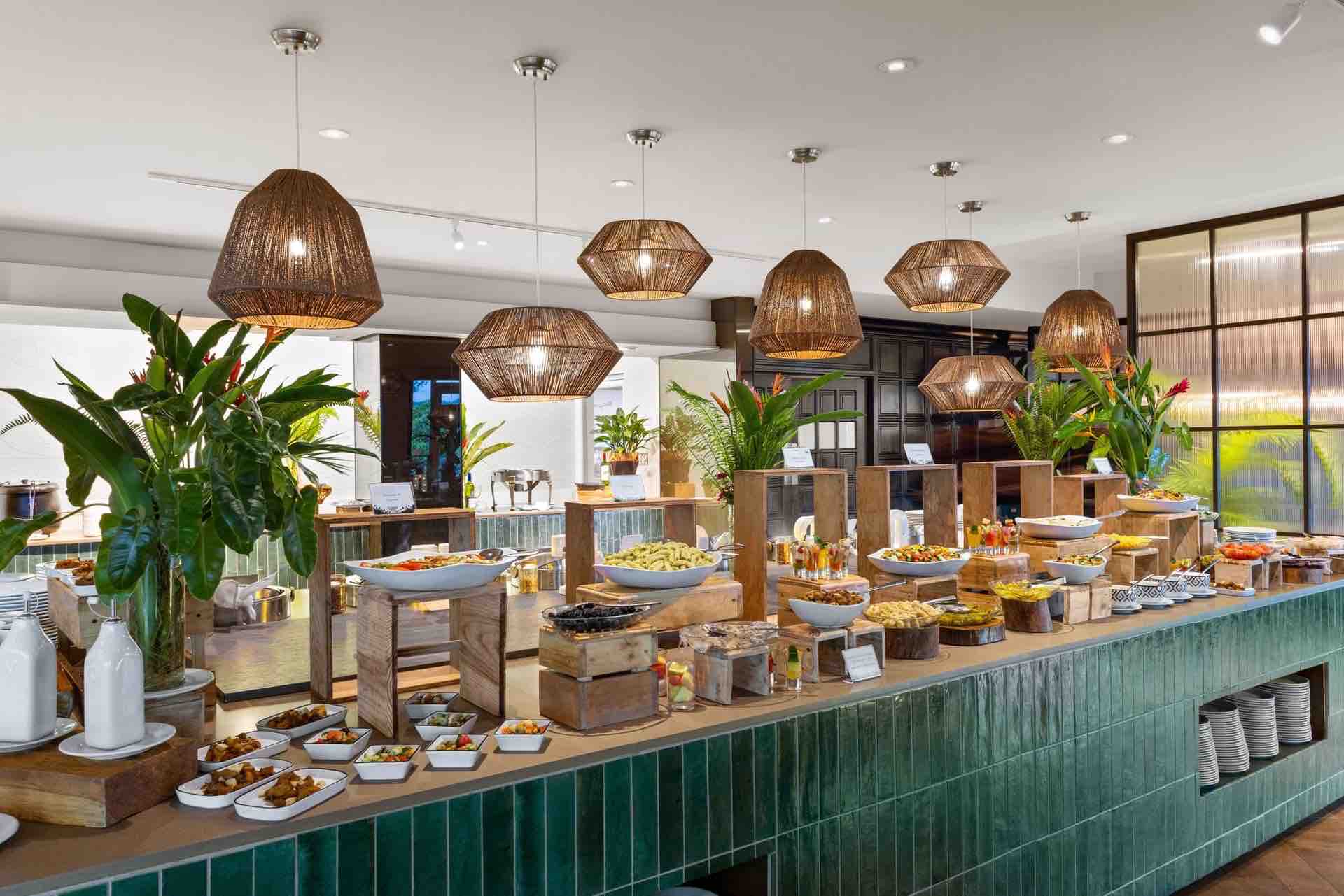 Buffet lunch at Gamboa Rainforest Resort in Panama