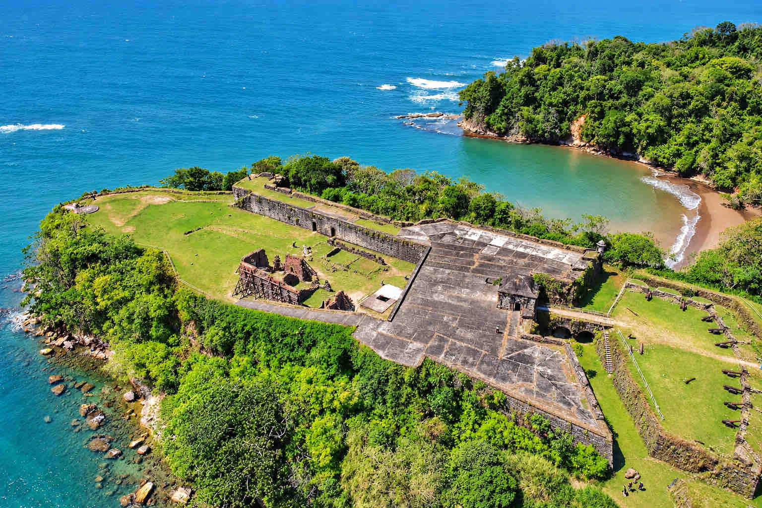 fort san lorenzo tour aerial view