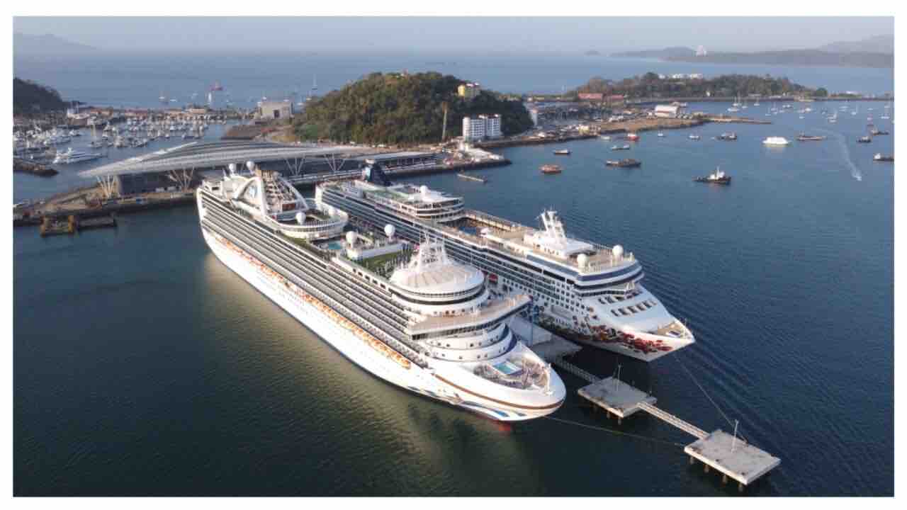 Amador Cruise Port Panama Cruise ships docked at Amador Cruise Port Panama