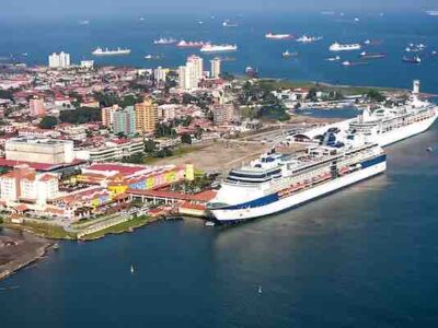 Colon Panama cruise port at Colon 2000 with cruise ships