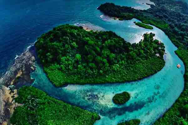 venas azules portobelo panama tours aerial view landscape venas azules portobelo panama tours aerial view landscape