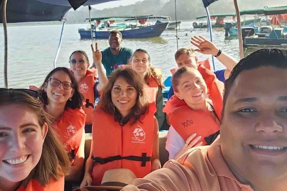 Monkey Island &Amp; Sloth Sanctuary Tour In Panama City – My Complete Experience + Tips 5 Our tour group with the our amazing guide Mario during the Monkey Island and Sloth Sanctuary day trip from Panama City.